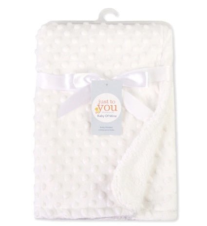 Ancient Energy Polar Dot baby blanket, soft newborn swaddle wrap with envelope design, cozy bedding for infants.