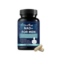 Ancient Energy premium 60-count zinc and herbal blend capsules for men's health, featuring natural ingredients in a clear bottle.
