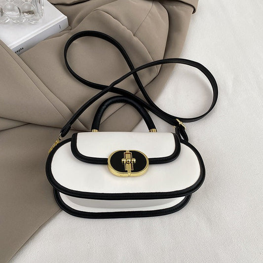 Ancient Energy premium retro matte tote bag with autumn-inspired design, crossbody strap, and mini round shape.