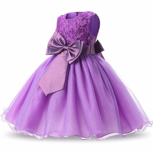 Ancient Energy princess flower girl dress with summer tutu, suitable for wedding and birthday parties, featuring floral details.