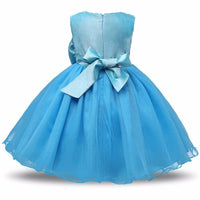 Ancient Energy princess flower girl dress in summer tutu style, suitable for weddings and birthday parties, with floral details.