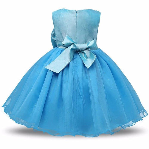 Ancient Energy princess flower girl dress in summer tutu style, suitable for weddings and birthday parties, with floral details.