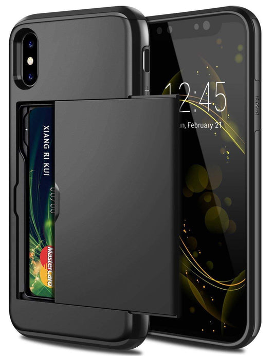 Ancient Energy hybrid defender armor case with dual-layer design, rugged black phone protection for reliable durability.