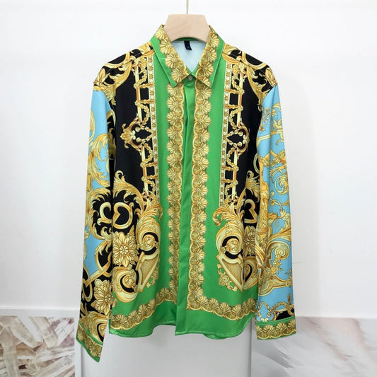 Thin unisex shirts with Palace Yan pattern from Ancient Energy, featuring personality-inspired printed design, suitable for men and women.