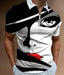 Ancient Energy men's face art print short sleeve T-shirt, streetwear style with bold graphic design on white fabric.