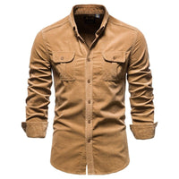 Blue long-sleeve college-style shirt for men by Ancient Energy, featuring a casual and comfortable design.