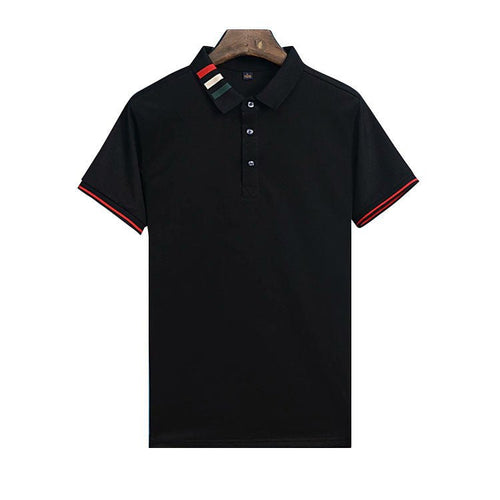 Ancient Energy short-sleeved summer business polo shirt in breathable fabric, featuring a classic collar and button front.