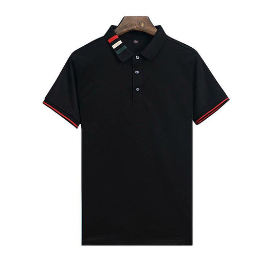 Ancient Energy short-sleeved summer business polo shirt in breathable fabric, featuring a classic collar and button front.