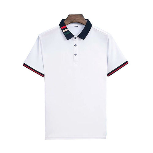 Ancient Energy short-sleeved summer business polo shirt in lightweight fabric with a classic collar and button closure.