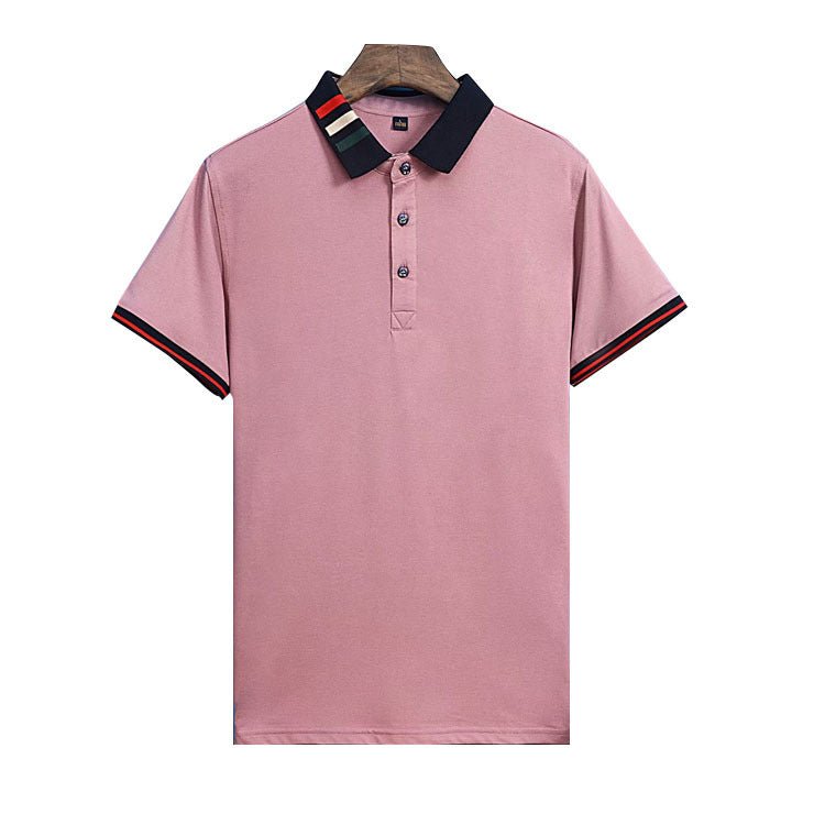 Ancient Energy short sleeved summer business polo shirt in lightweight fabric, featuring a classic collar and button placket.