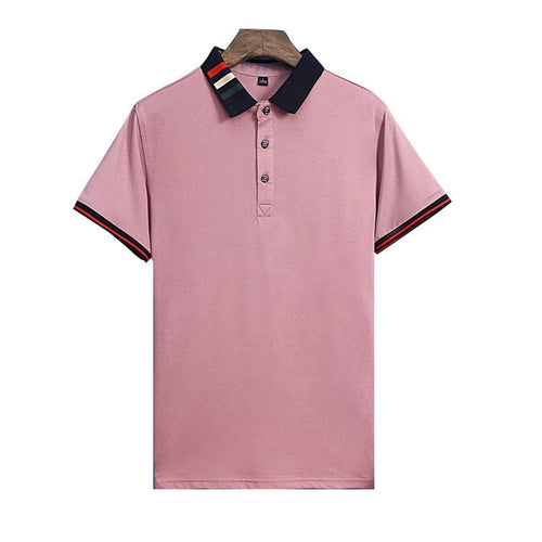 Ancient Energy short sleeved summer business polo shirt in lightweight fabric, featuring a classic collar and button placket.