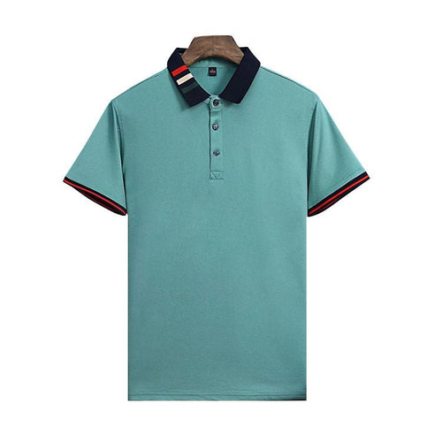 Ancient Energy short-sleeved summer business polo shirt in classic design, lightweight fabric, perfect for professional casual wear.