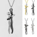 Unisex Simple Love Hug Necklace by Ancient Energy, featuring a sleek couple jewelry design perfect for Valentine's Day.