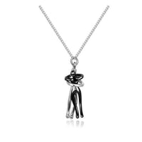 Unisex Simple Love Hug Necklace by Ancient Energy featuring a minimalist heart-shaped pendant for couples, ideal for Valentine's Day.