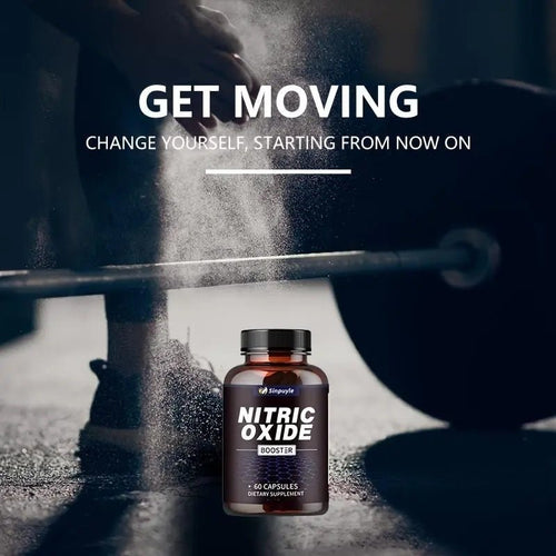 Ancient Energy Sinpuyle Nitric Oxide Endurance Capsules for athletes, showing the capsule bottle and supplement packaging.