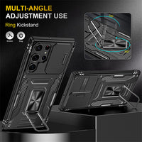 Ancient Energy sliding window ring bracket multifunctional phone case with adjustable stand and protective cover for smartphones.