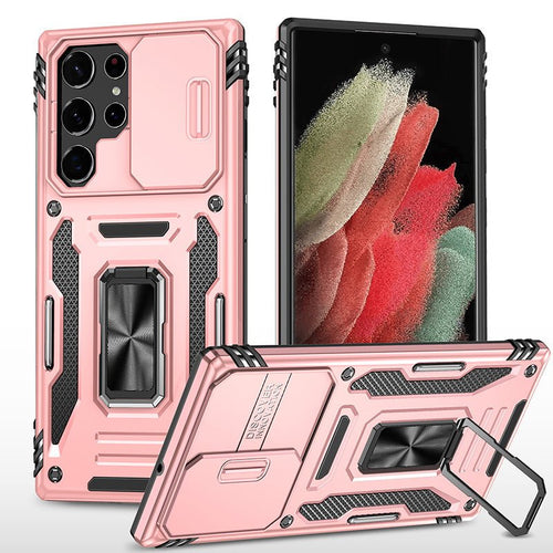 Ancient Energy sliding window ring bracket multifunctional phone case showing the ring stand and protective design.