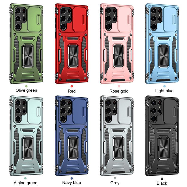 Ancient Energy sliding window ring bracket multifunctional phone case showing the ring holder and case design for a smartphone.