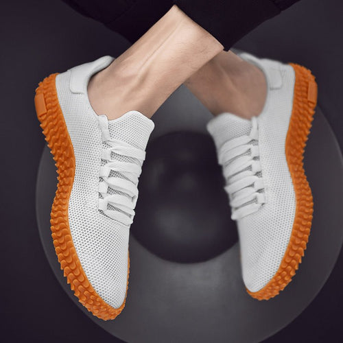 Ancient Energy men's spring and summer woven casual sneakers, breathable large size, Korean Forrest Gump style, lightweight design
