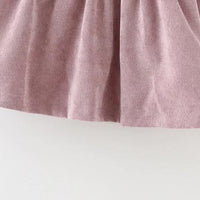 Baby girl spring Korean dress with a corduroy skirt and blouse, Children's baby spring outfit by Ancient Energy.