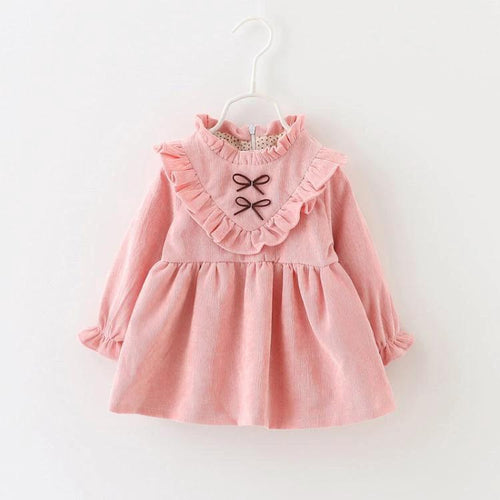 Korean baby girl spring dress with corduroy skirt and blouse, infant girl's cute spring outfit by Ancient Energy