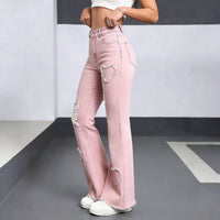 Modern casual denim jeans for women by Ancient Energy, featuring a classic fit and stylish design.