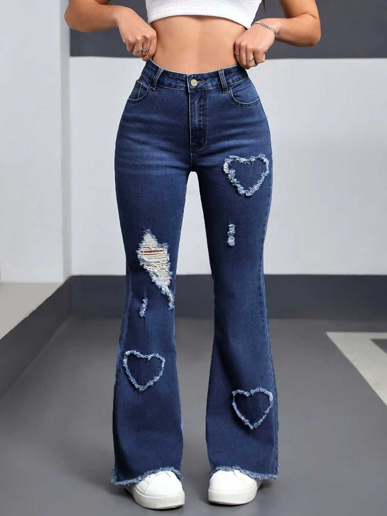 Light blue stylish casual denim jeans for women by Ancient Energy, featuring a classic fit and modern design.