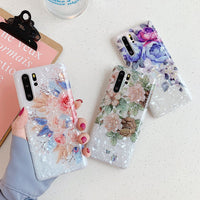 Ancient Energy retro flower phone case for Samsung Galaxy S21, S20, S10, S9, S8 Plus, featuring floral design and durable material.