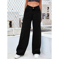 Ancient Energy women's high waist straight jeans in sweet and spicy style, showcasing fit and denim fabric.