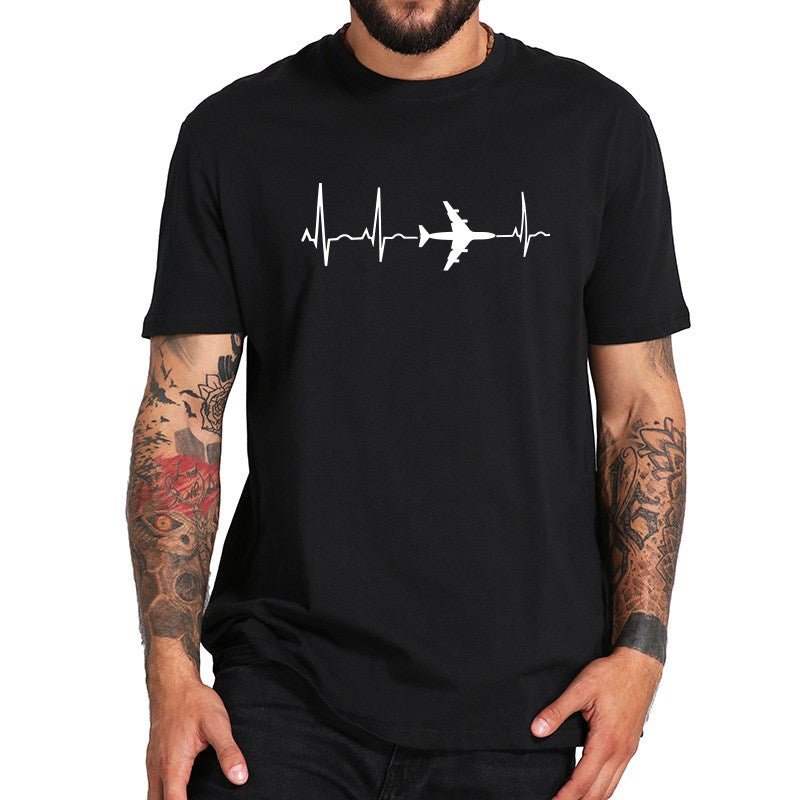 Ancient Energy men's slim fit T-shirt with cartoon and solid color design, made from comfortable fabric.