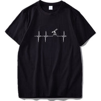 Ancient Energy men's slim fit T-shirt with cartoon solid design, casual style, made from comfortable fabric.
