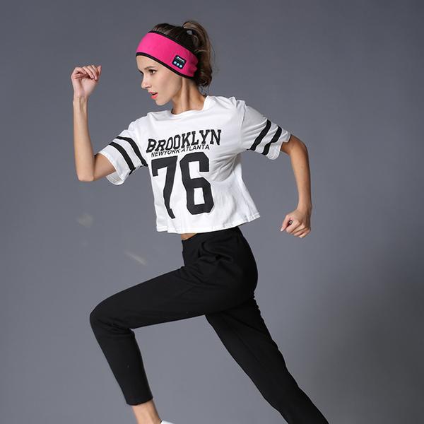 Ancient Energy wireless Bluetooth-compatible headband for outdoor fitness and yoga, with built-in speakers and comfortable fit.