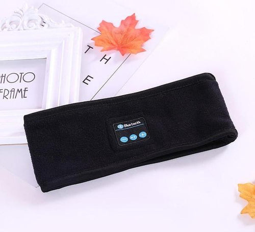 Ancient Energy wireless Bluetooth headband for outdoor fitness and yoga, featuring a comfortable, slim design with integrated audio speakers.