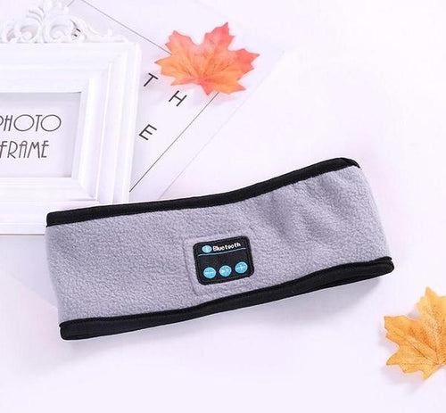 Wireless Bluetooth headband by Ancient Energy, designed for outdoor fitness and yoga, with built-in headphones and comfortable fit.