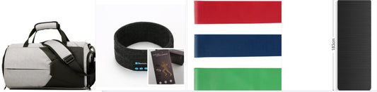 Ancient Energy wireless Bluetooth headband for outdoor fitness and yoga, featuring built-in headphone speakers and comfortable fit.