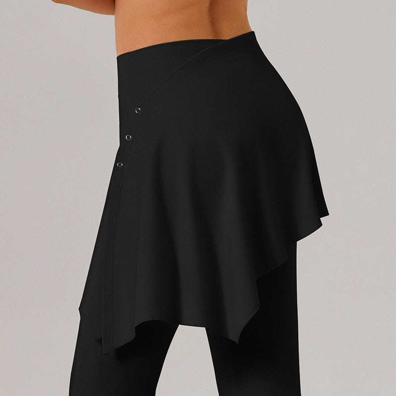 Women’s straight-leg yoga pants by Ancient Energy, suitable for exercise and fitness, made from comfortable stretchy fabric.