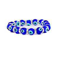 Ancient Energy Evil Eye Protection Bracelet featuring blue beads and traditional charm for warding off negative energy.