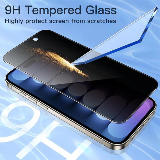 Anti-Spy Glass For iPhone 16 15 14 13 Pro Max Privacy Screen Protectors & Camera Protection Film For iPhone15 12 11 Pro mica - MANDOTOS