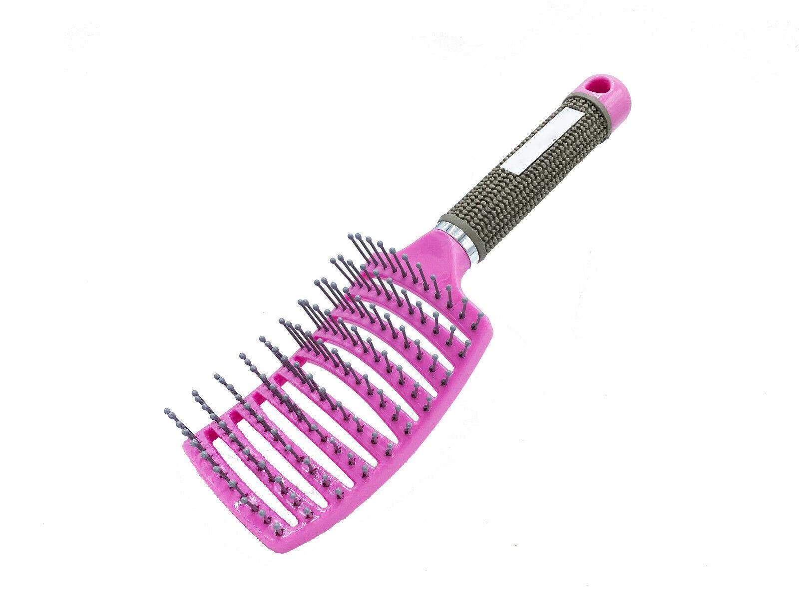 Anti Static Bending Nylon Women's Wet Curly Tangled Hair Brush Styling Tool - MANDOTOS
