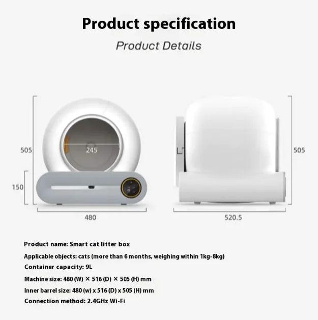 AutoClean Cat Litter Box - MANDOTOS