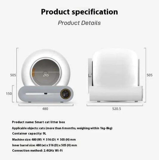 AutoClean Cat Litter Box - MANDOTOS