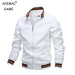 Autumn and Winter Men's Stand Collar Casual Zipper Jacket Outdoor Sports Coat Windbreaker Jacket for Men Waterproof Bomber - MANDOTOS