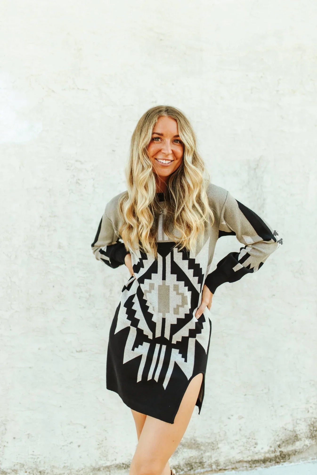 Western Chic Sweater Dress: Holiday Edition -