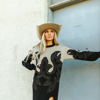 Fiery Knit Sweater Dress: Cozy & Stylish for Effortlessly Chic Looks! -