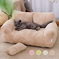 Luxury Cat Bed Sofa Winter Warm Cat Nest Pet Bed For Small Medium Dogs Cats Comfortable Plush Puppy Bed Pet Supplies - MANDOTOS