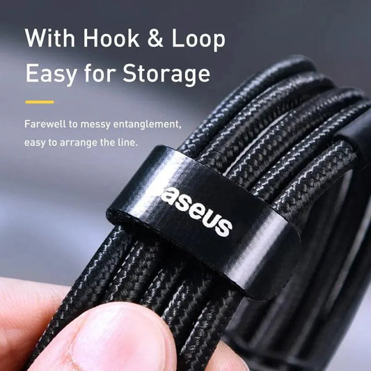 Baseus USB Type C to USB C cable for iPhone 15, MacBook, Xiaomi, Samsung, fast charging, 100W, 5A PD charger cord