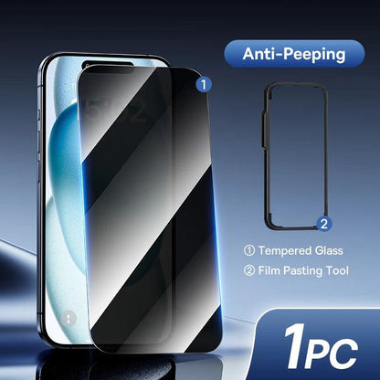 Baseus Tempered Glass for iPhone 16 Pro Max Plus Screen Protector for iPhone 15 14 13 12 11 Pro Max Clear Edge Anti-Peeping Film - MANDOTOS