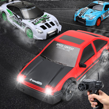 2.4G Drift Rc Car 4WD RC Drift Car Toy Remote Control GTR Model AE86 Vehicle Car RC Racing Car Toy For Children Christmas Gifts - MANDOTOS