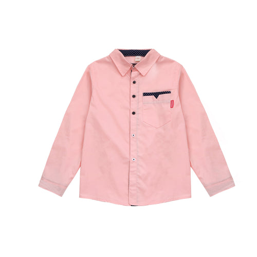 Ancient Energy student polka dot shirt with spring and autumn trendy fan lapel for casual wear, featuring black and white dots.