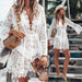 Boho Lace Maxi Beach Cover-Up Dress - MANDOTOS